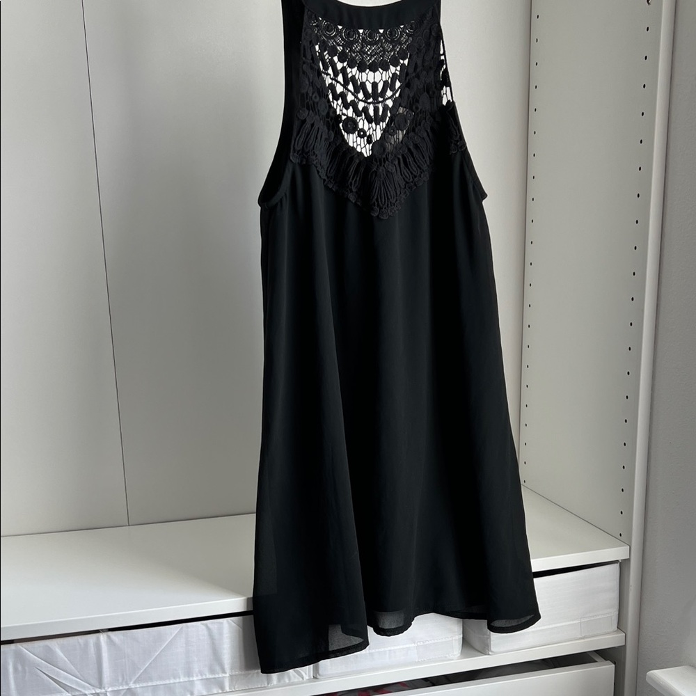 Altar'd State Black Lace Mini Dress